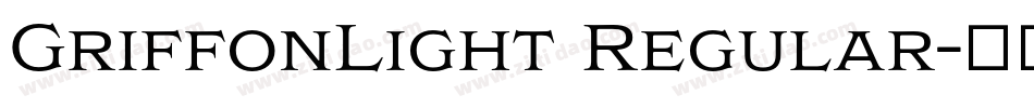 GriffonLight Regular字体转换